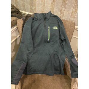 The North Face 3/4 Zip Pull Over Fleece - Men's‎ Size Large Green-Excellent